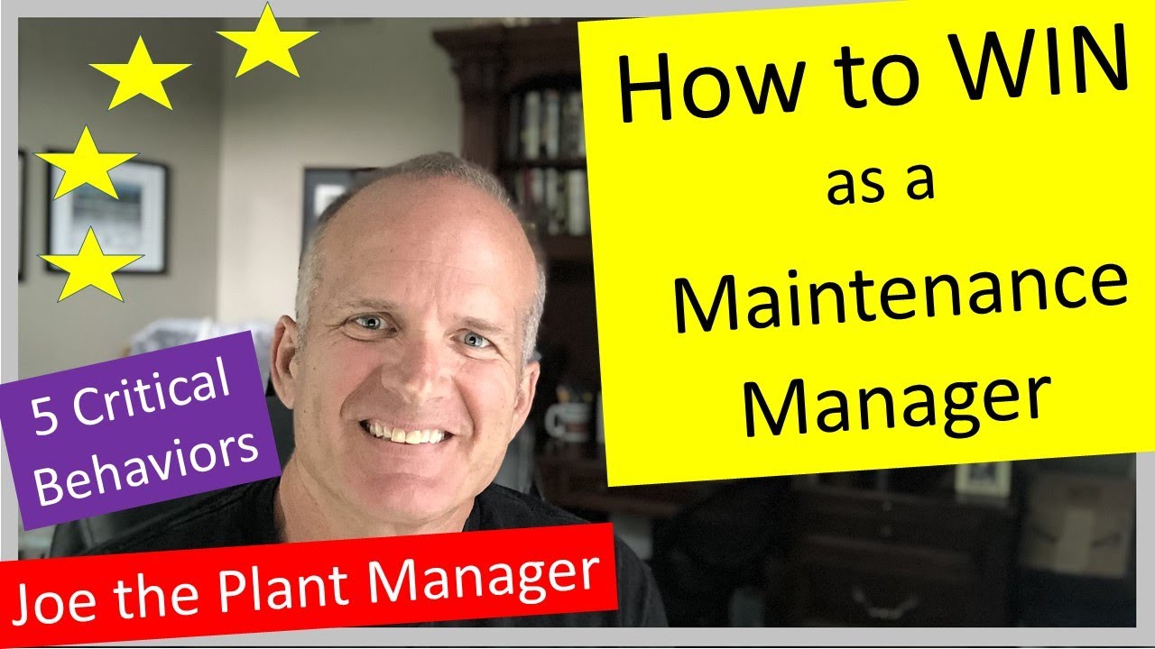 How to WIN as a Maintenance Manager - 5 skills to master
