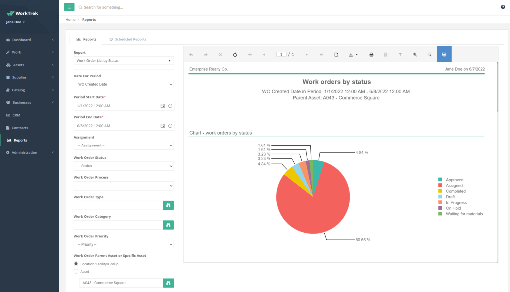 Free CMMS Software WorkTrek CMMS