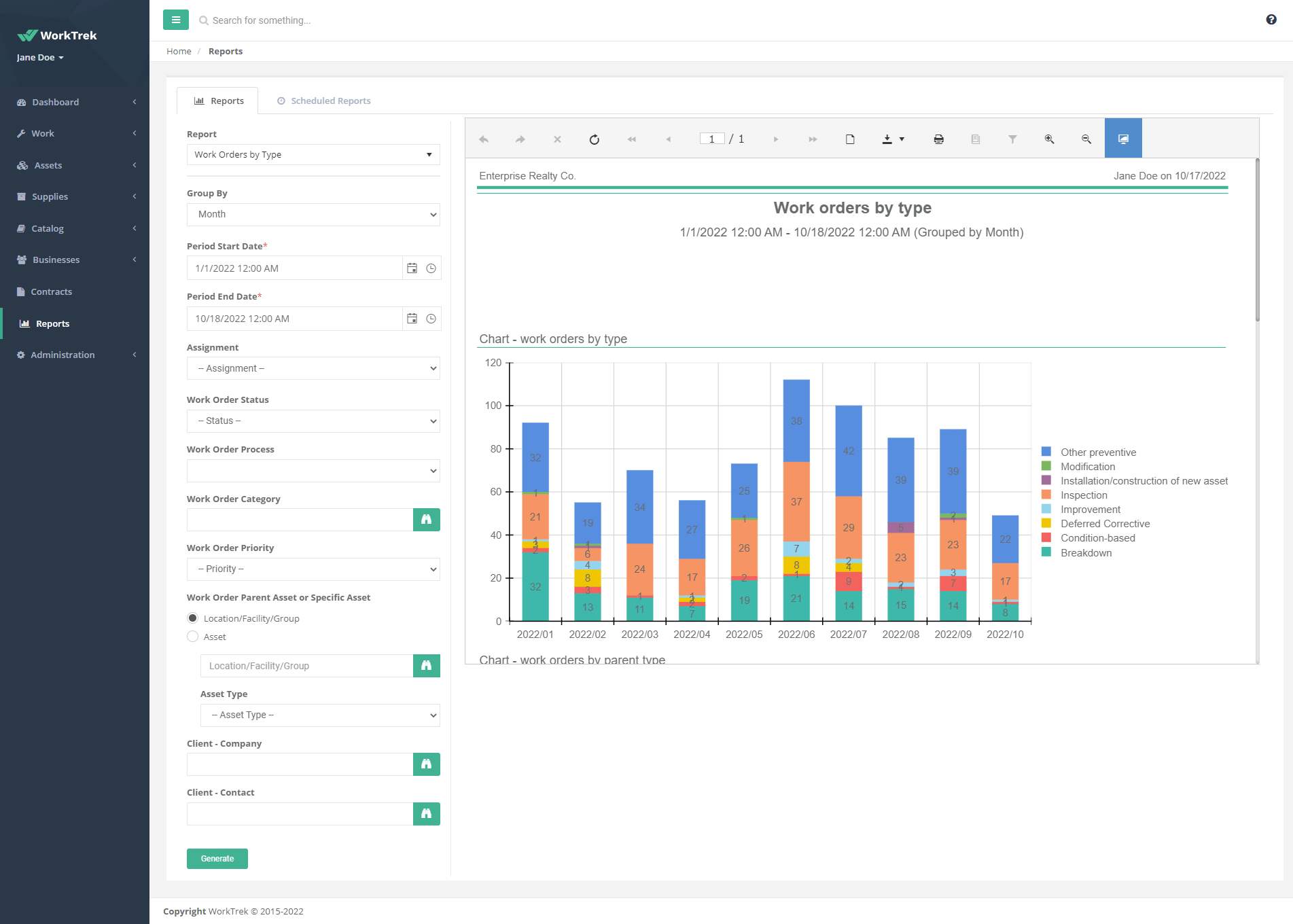 Free CMMS Software WorkTrek CMMS
