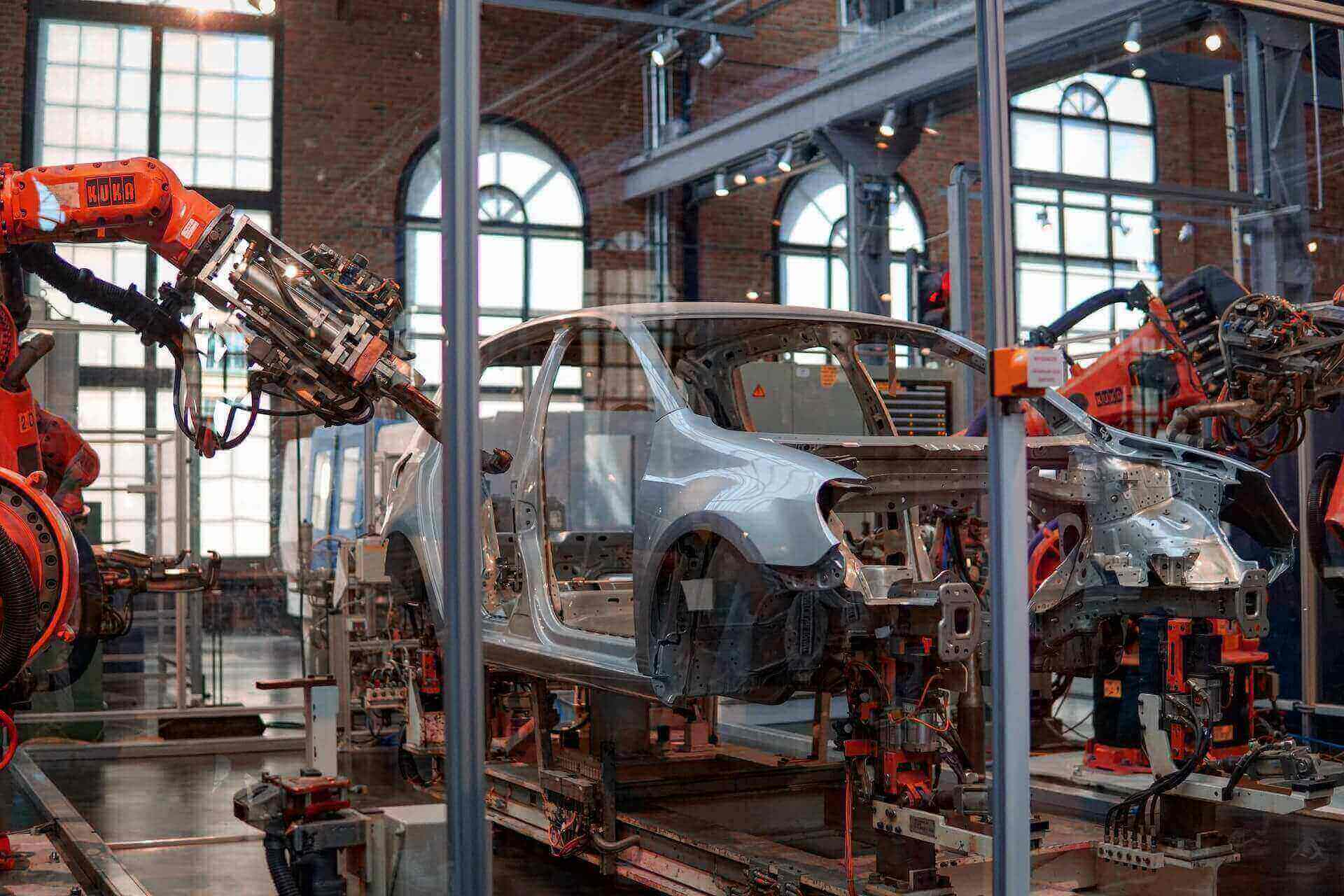 Car on the production line