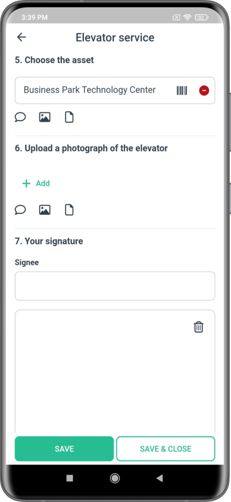WorkTrek screenshot with revamped Checklist feature