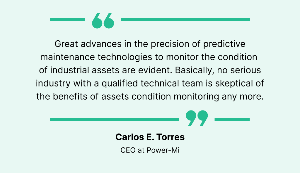 Carlos E. Torees's quote on maintenance digitalisation