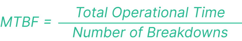 MTBF formula