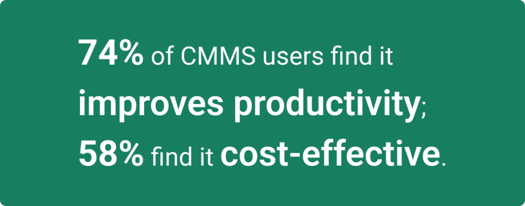 Data on using CMMS