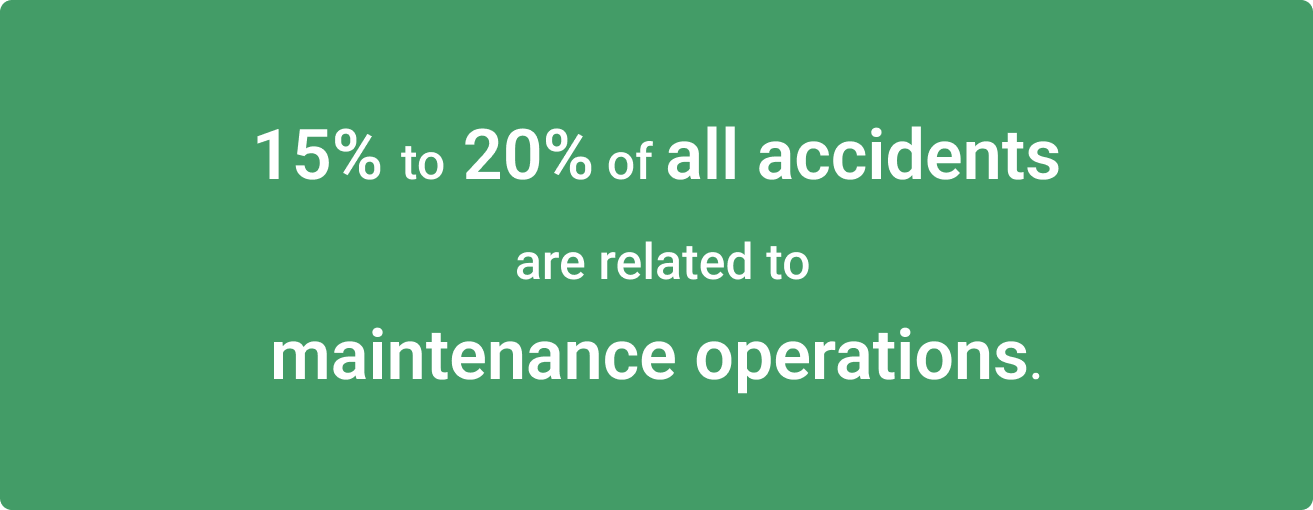 Stats on accidents related to the maintenance.