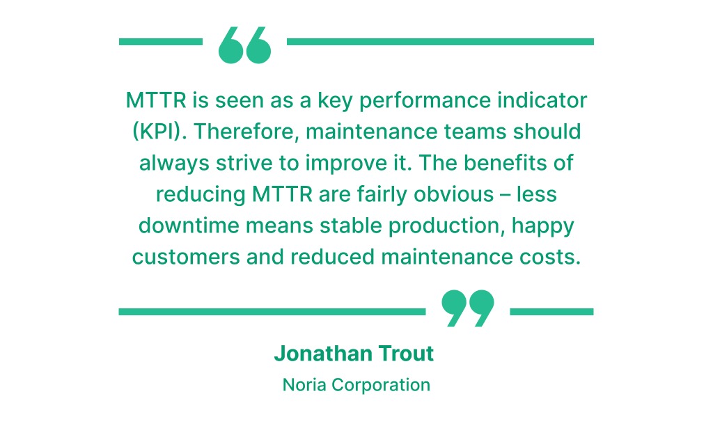 Quote on MTTR and KPIs