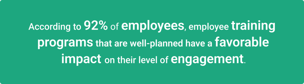 Stats on employee training