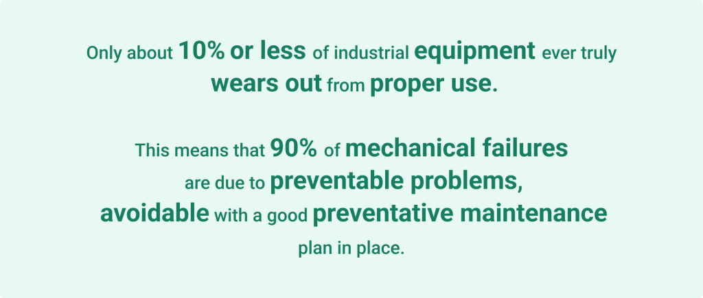 Data on preventive maintenance