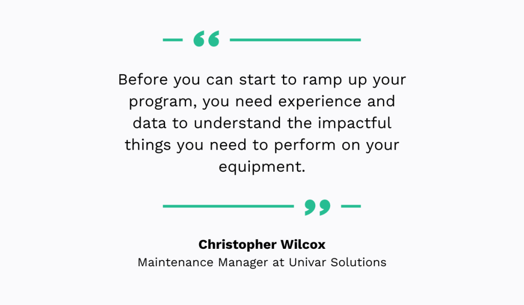 quote on the importance of data for choosing a maintenance strategy