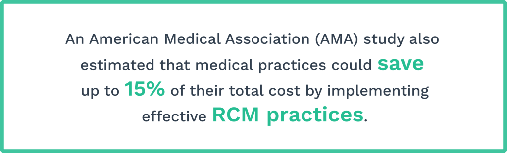 Data on savings and RCM in medical practices