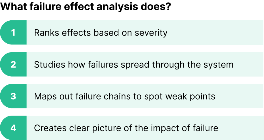 Steps in effect analysis