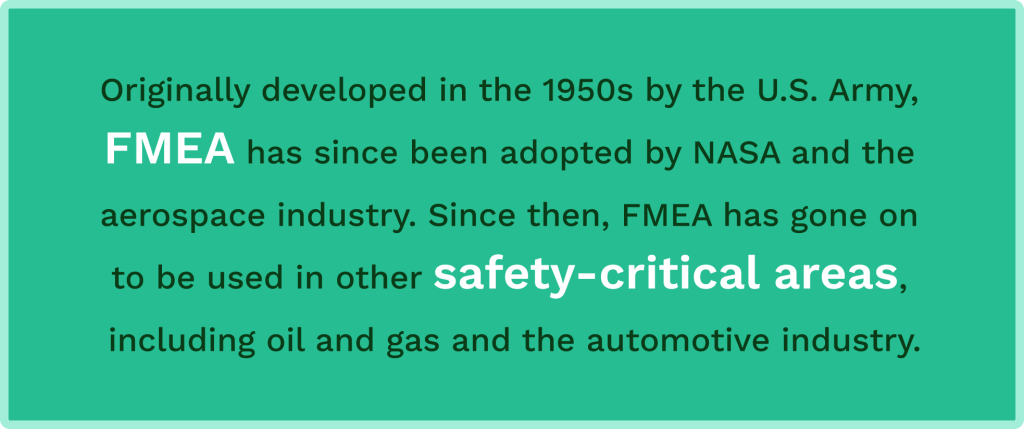 Fact on FMEA origins