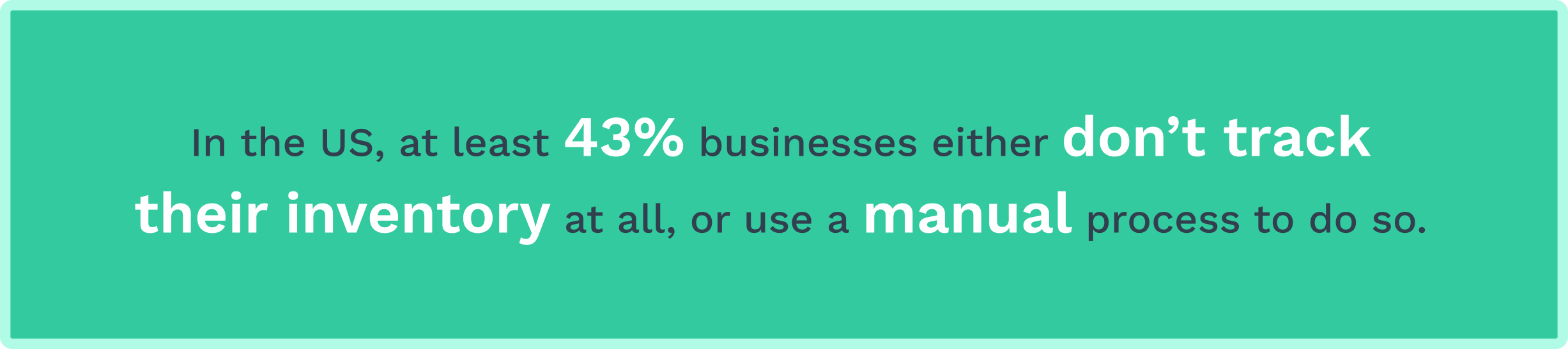 Data on companies not tracking their inventory