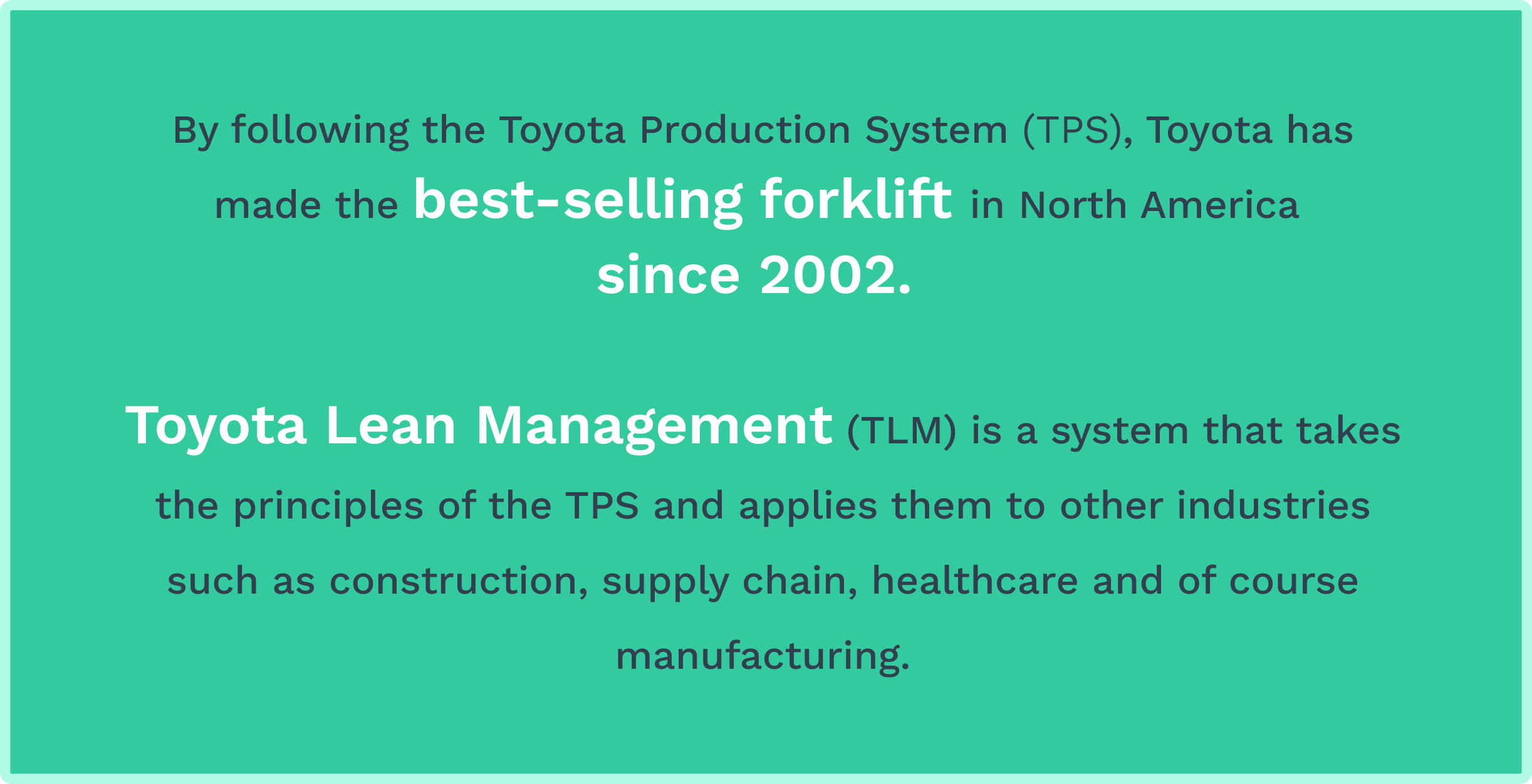 Data on Toyota lean management