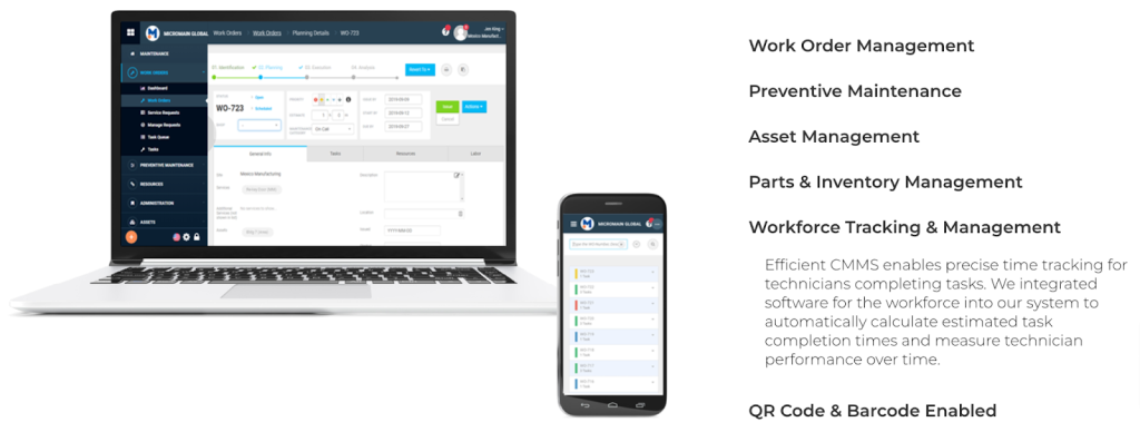 MicroMain product features