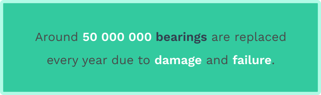 Data on bearings damage and failure