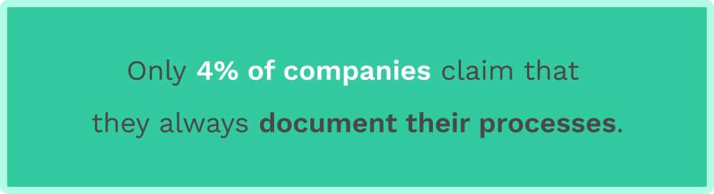 Data on documenting work processes