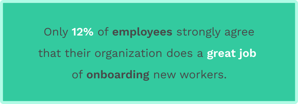 Data in employee onboarding