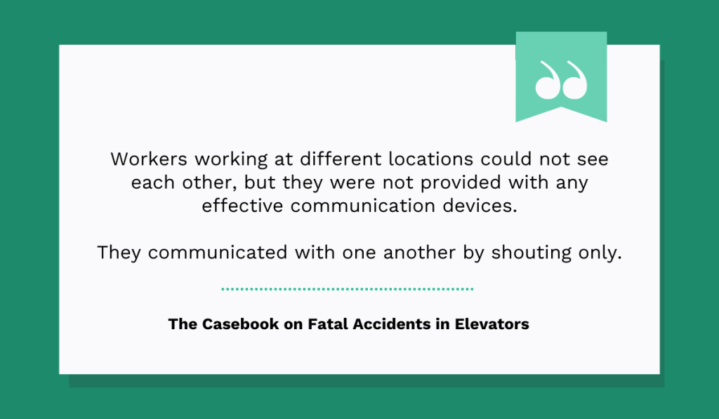 The Casebook on Fatal Accidents in Elevators quote