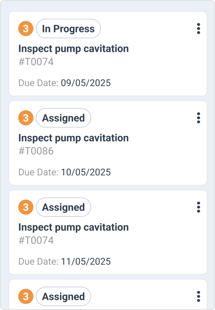 Preventive maintenance tasks