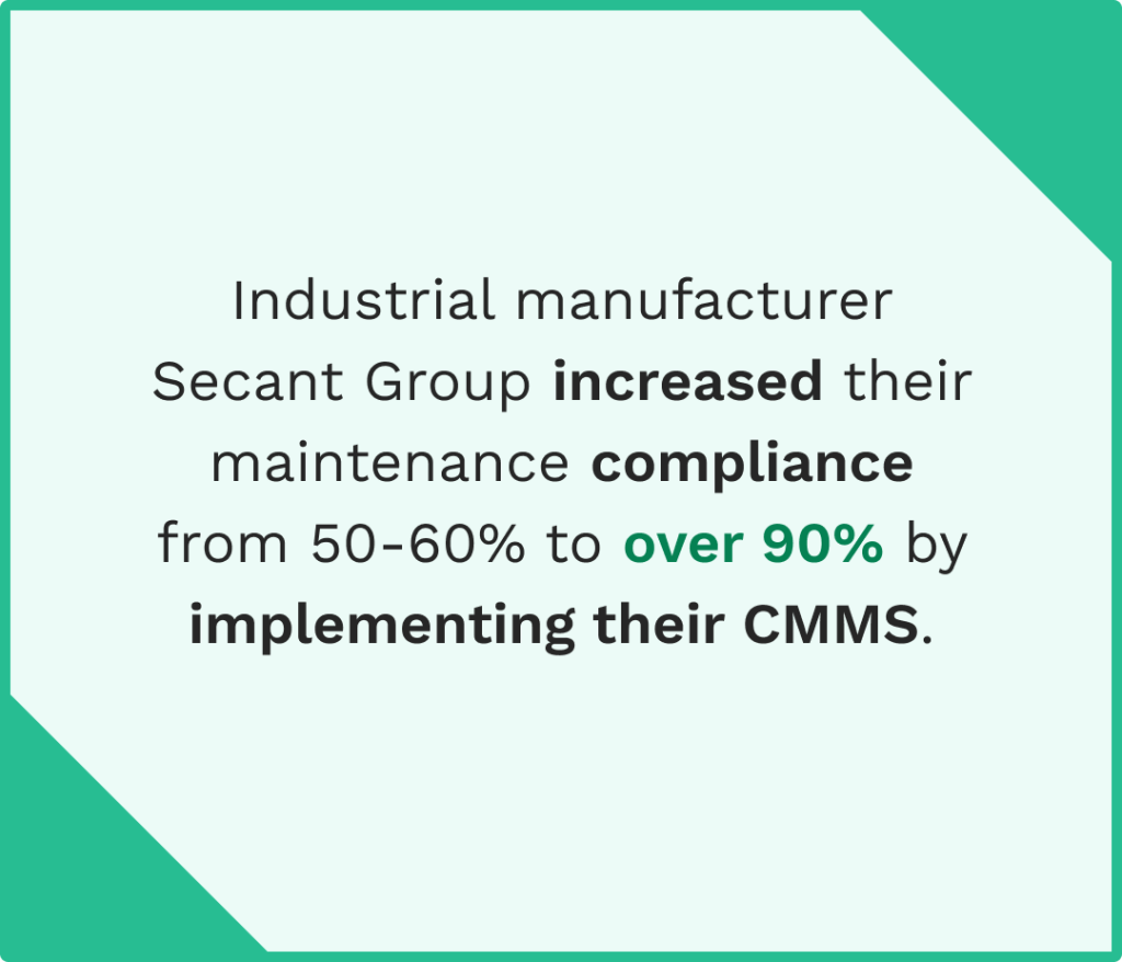 Data on the benefits of CMMS implementation