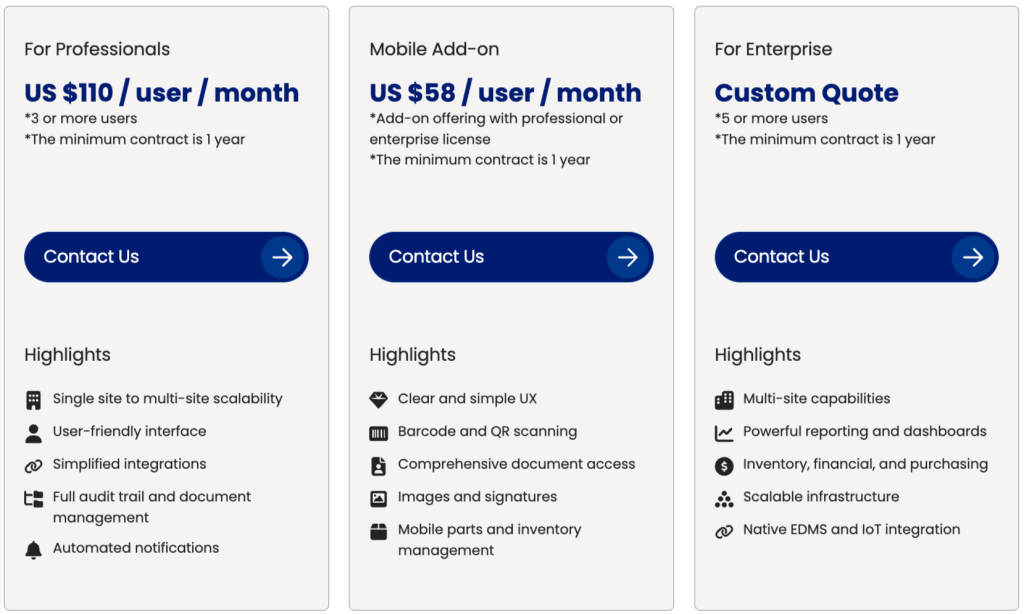 accruent plans and pricing