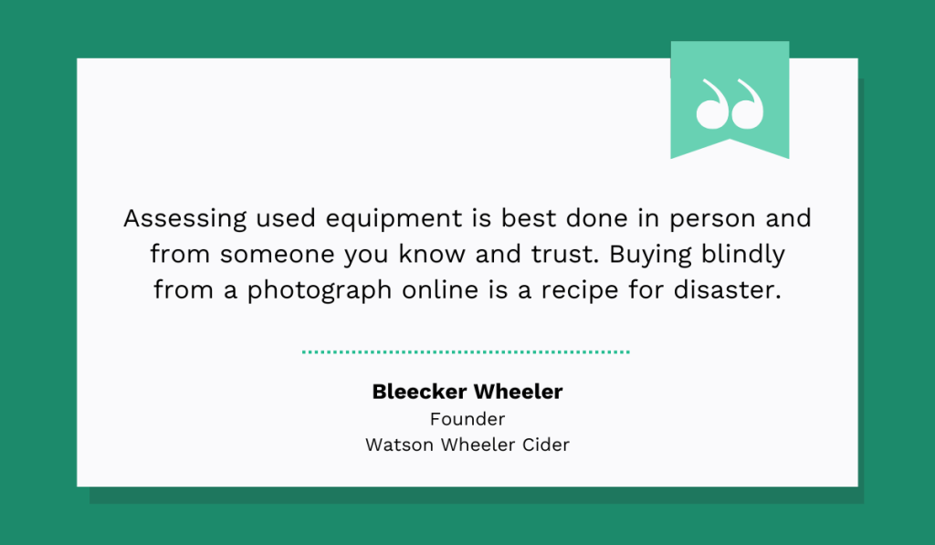 quote on assessing used equipment