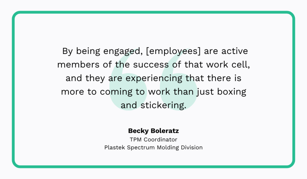 quote on how tpm enhances employee engagement