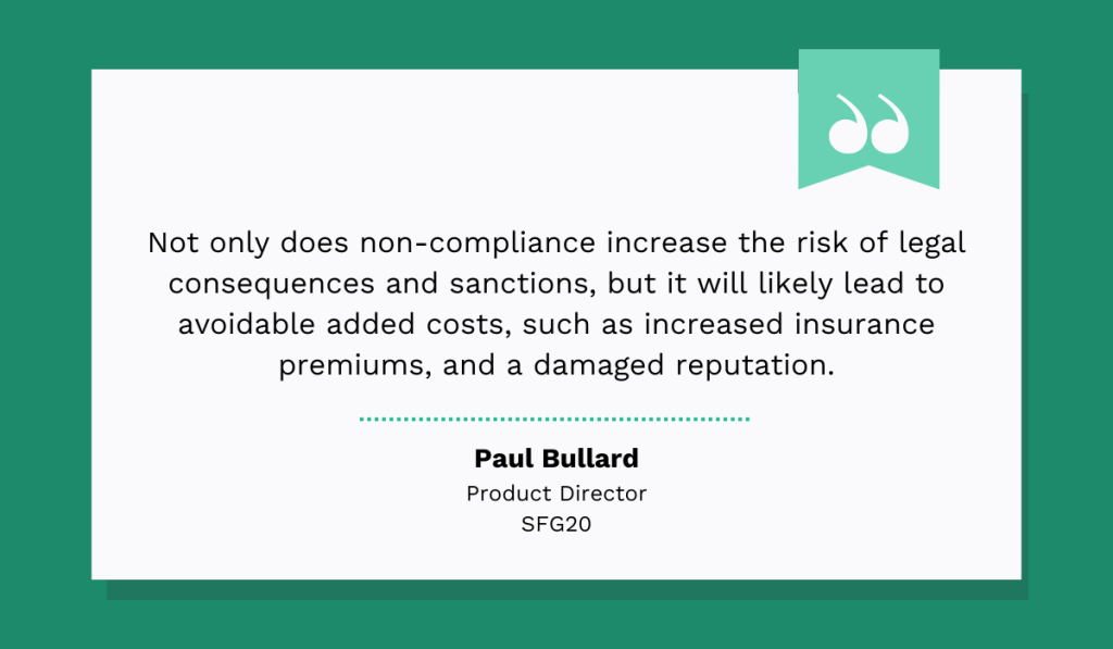 quote on the consequences of non-compliance
