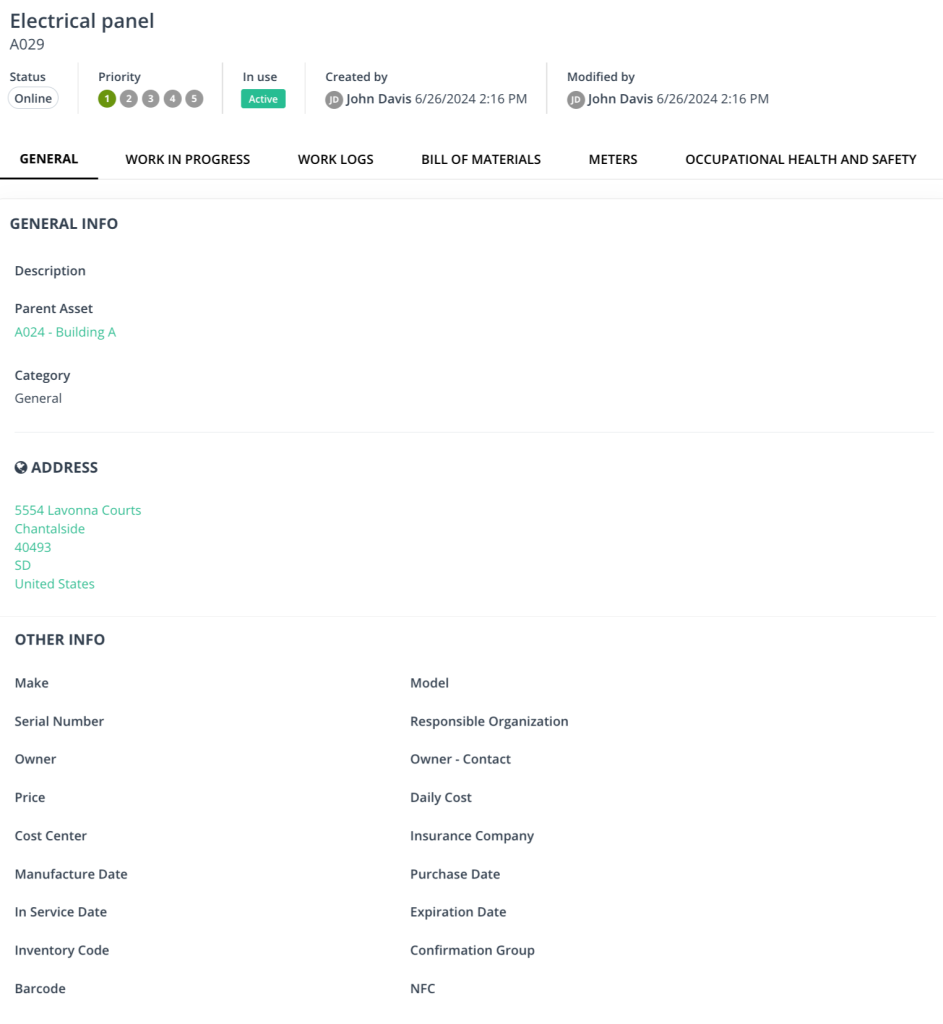 worktrek tool screenshot