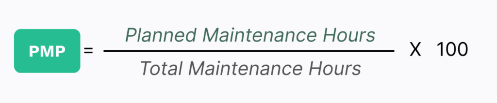 planned maintenance percentage formula