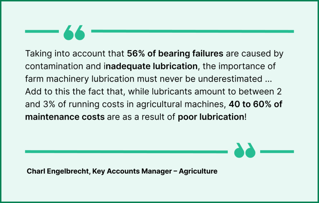 Quote on the cost of the poor lubrication