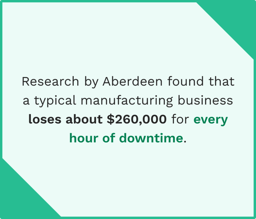 Data on the downtime consequences.