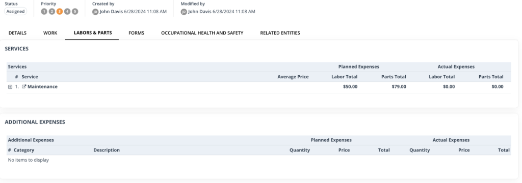worktrek tool screenshot