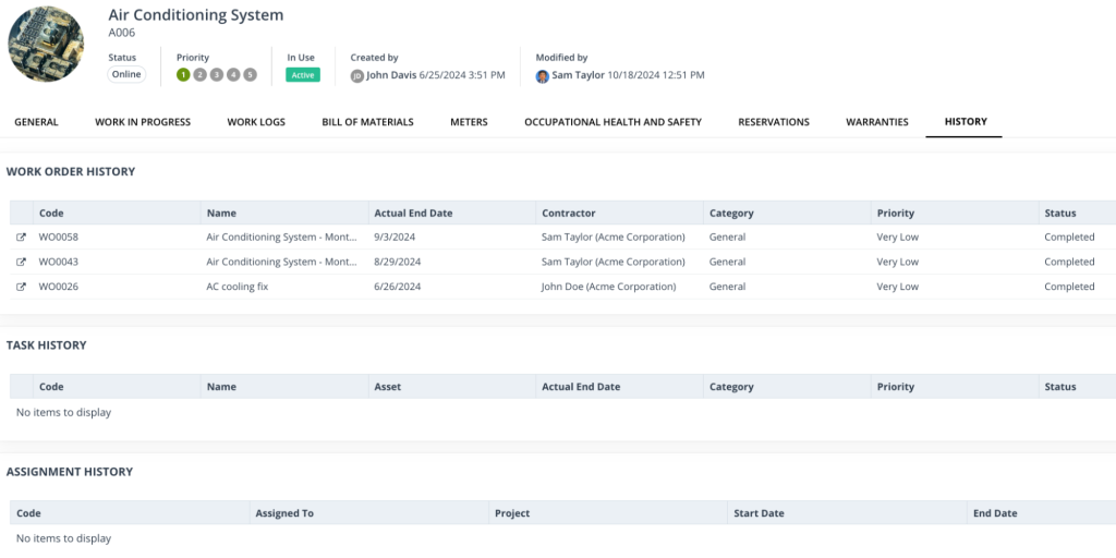 worktrek tool screenshot