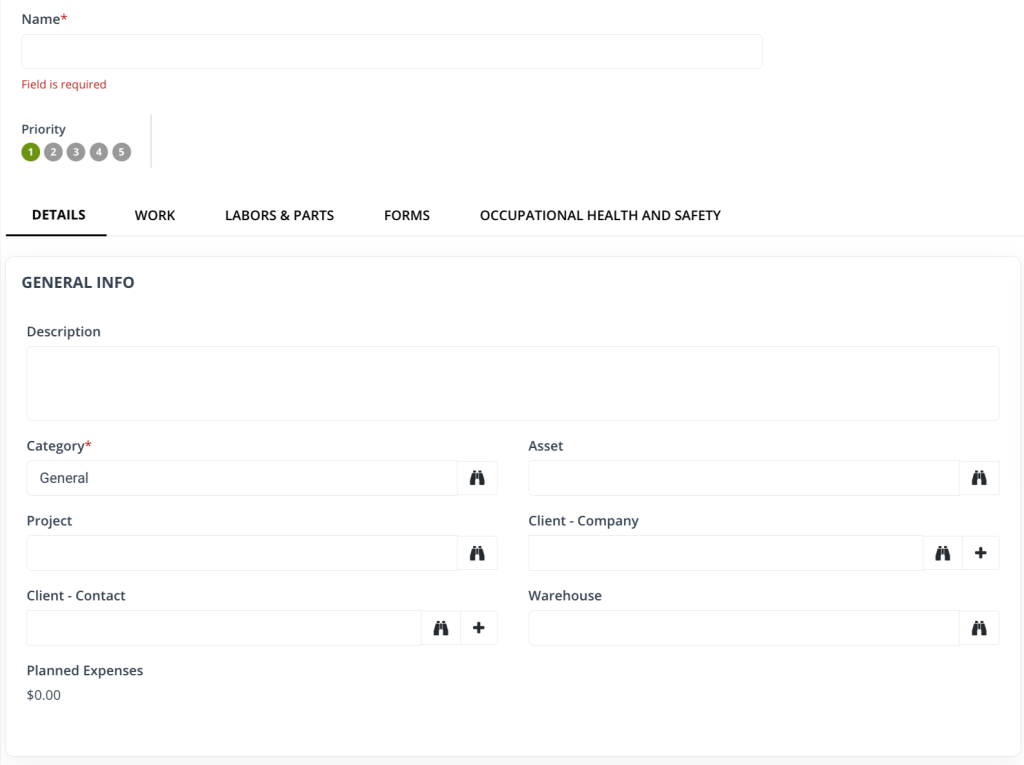 worktrek tool screenshot