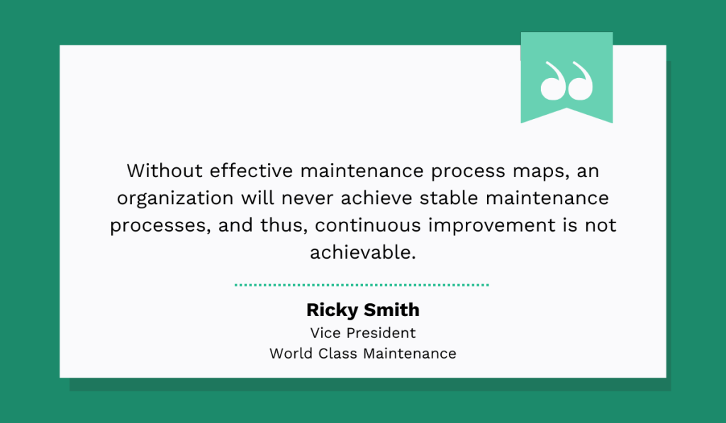 quote on maintenance process mapping