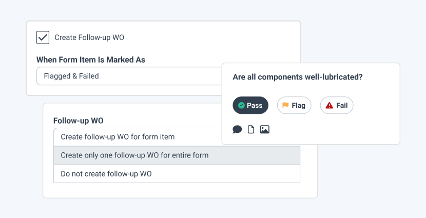 Follow up form - Pass, Flag Fail