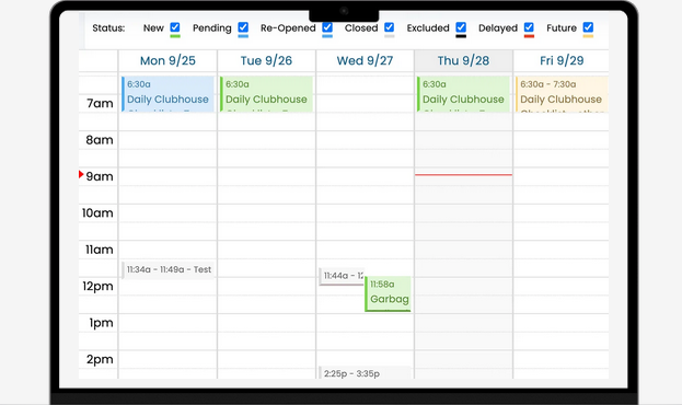 Maintenance Care dashboard