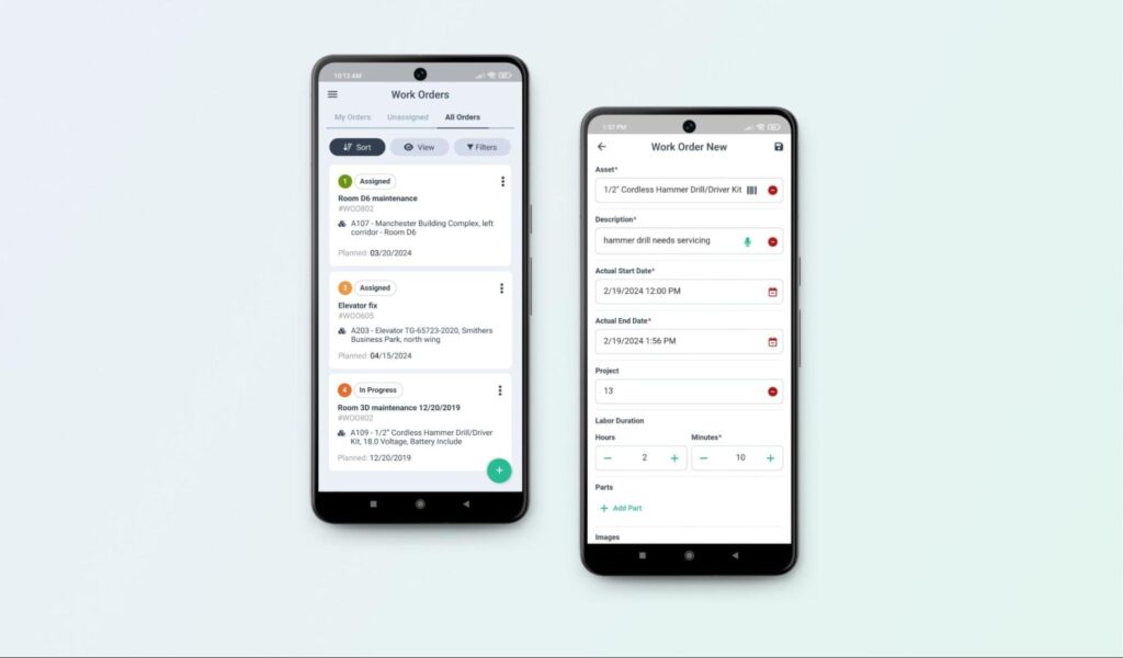 WorkTrek dashboard
