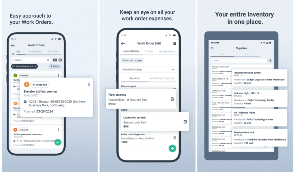 WorkTrek dashboard
