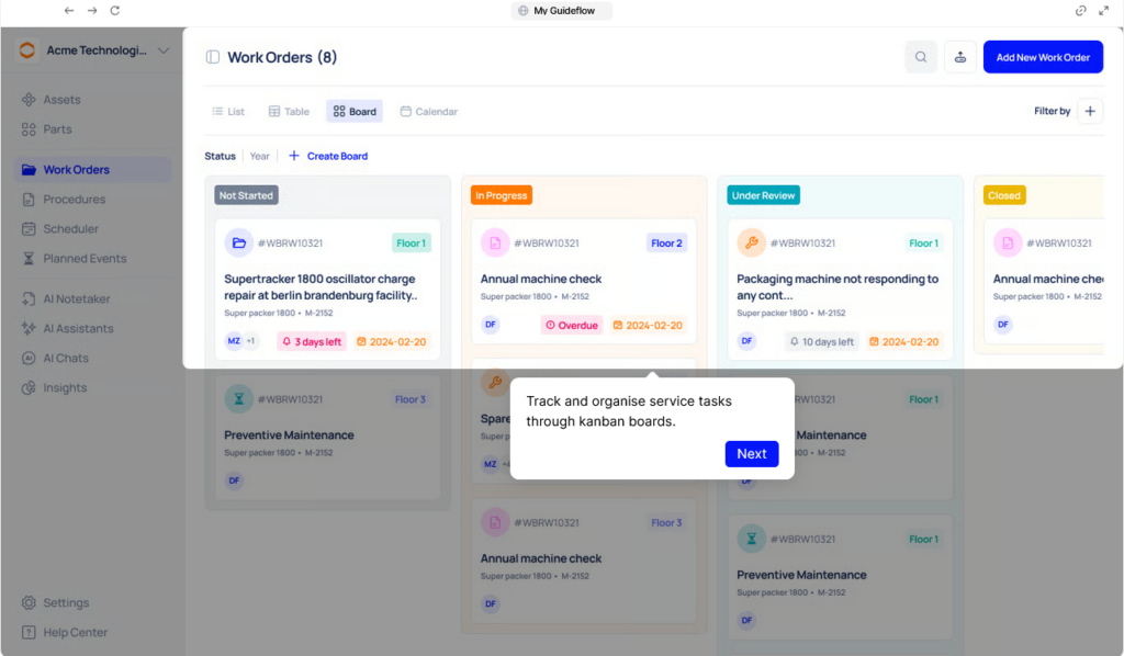 Makula dashboard