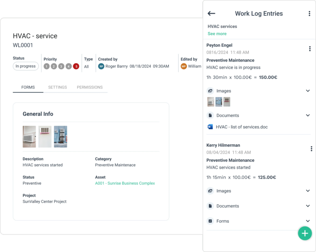 WorkTrek dashboard