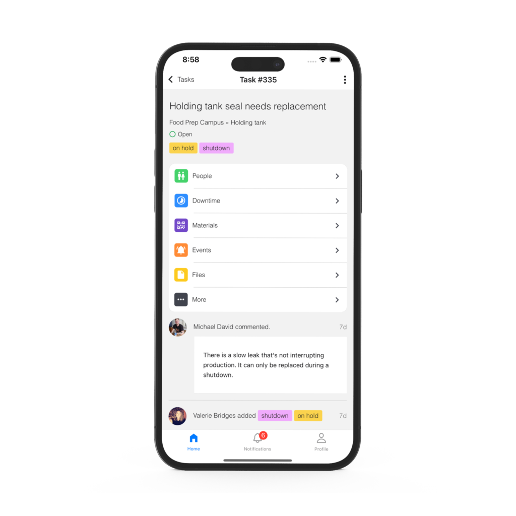 Maintainly dashboard