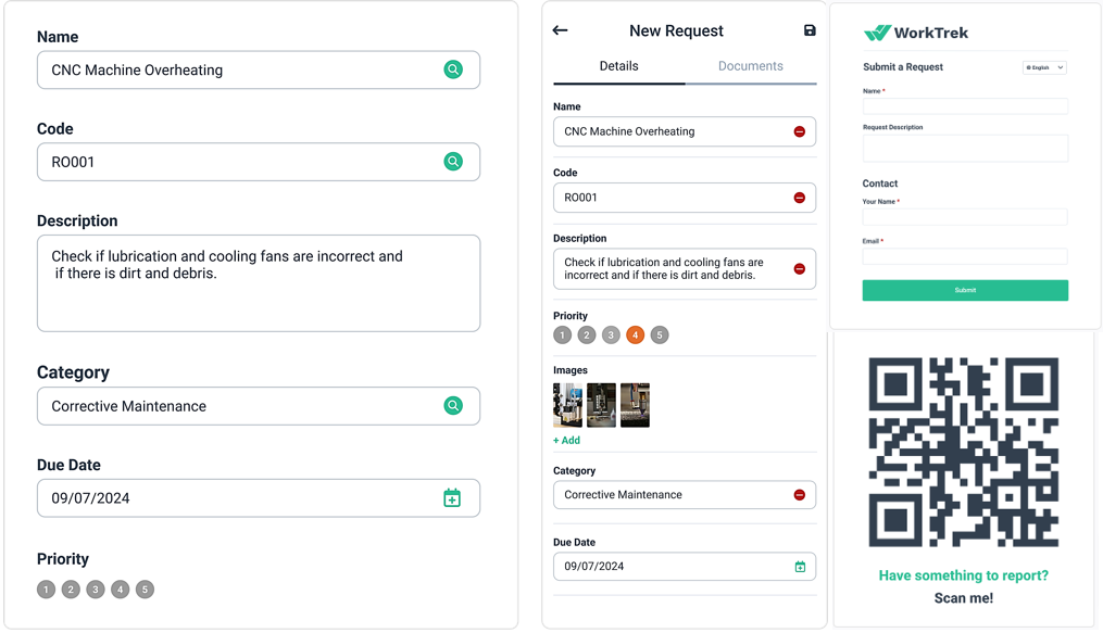WorkTrek dashboard