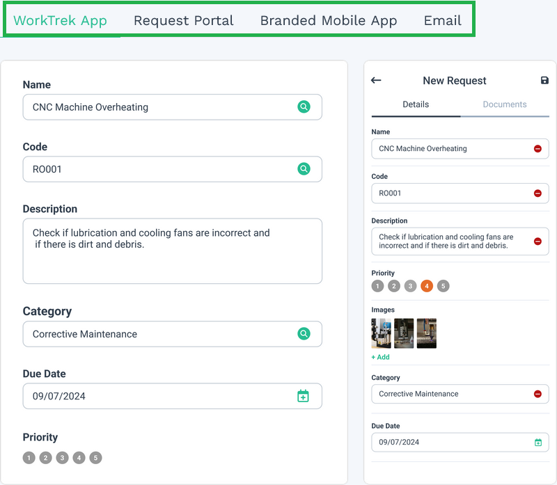 WorkTrek dashboard