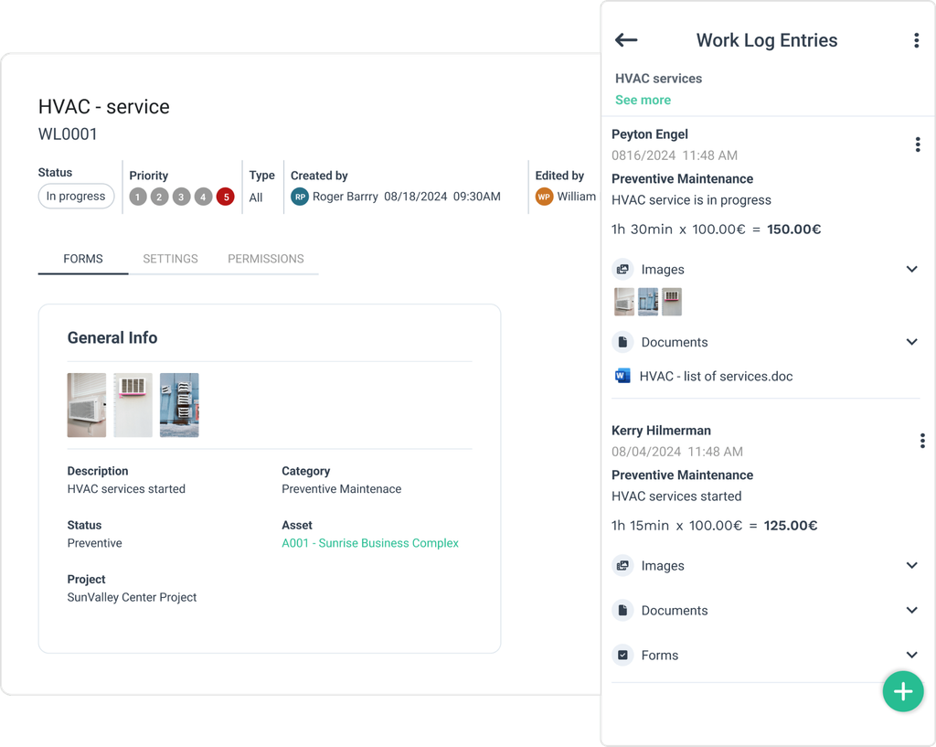 WorkTrek dashboard