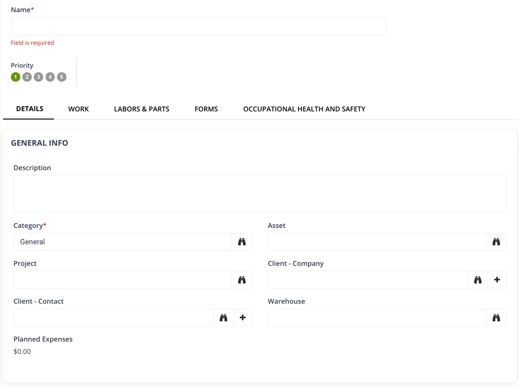 WorkTrek dashboard