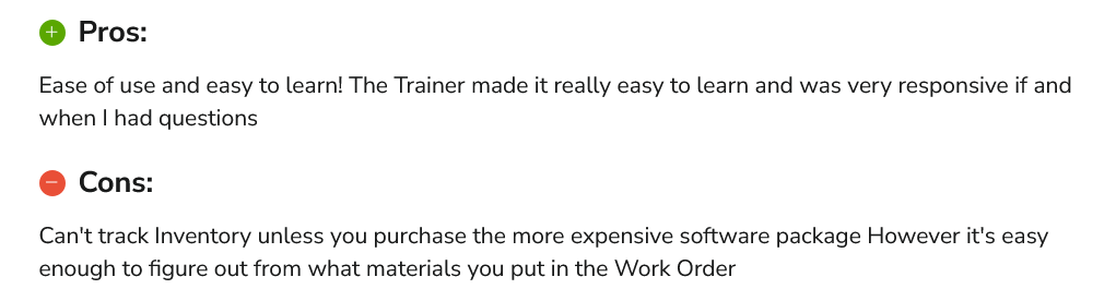 eWorkOrders review on Software Advice