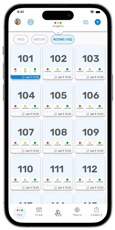 Snapfix dashboard